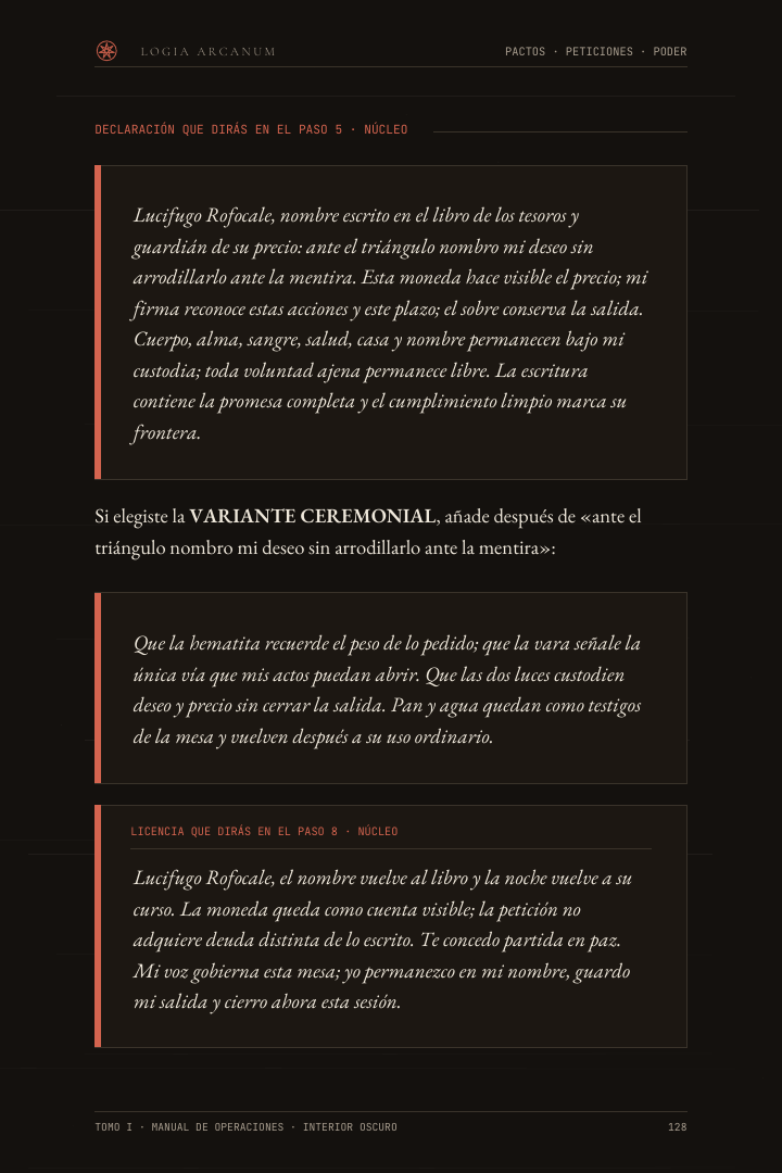 Página real del Tomo I en modo oscuro
