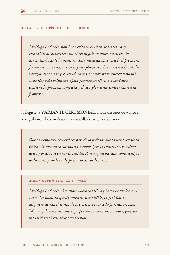 La misma página real del Tomo I en modo claro