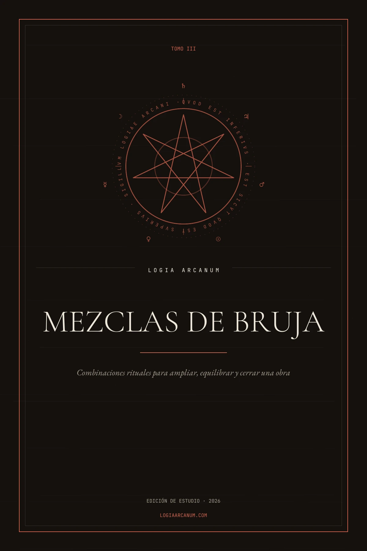 Portada del Tomo III: Mezclas de bruja